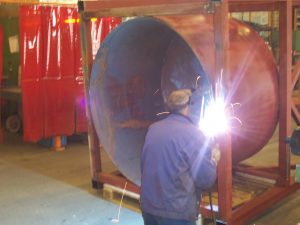 Freiberg Metallbau Silo schweißen